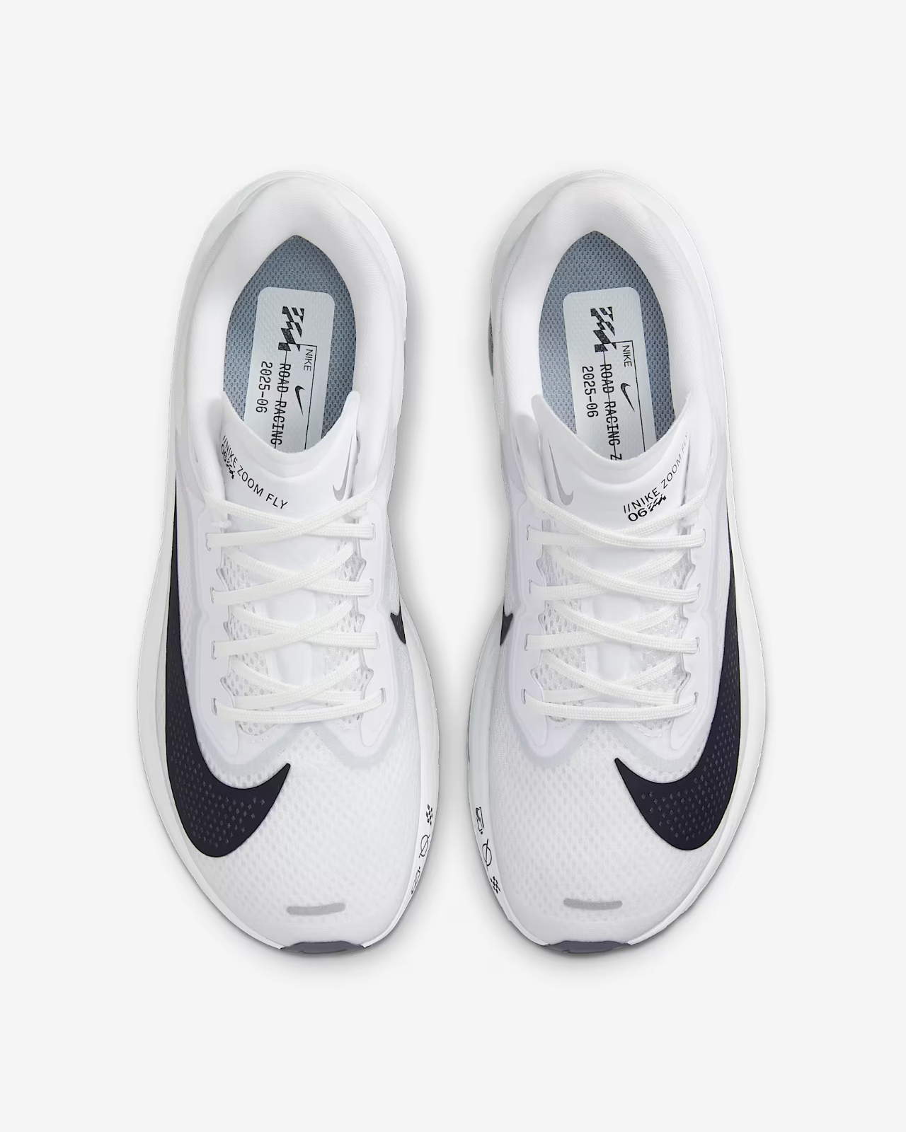 FN8455-104 Nike Zoom Fly 6 White Pure Platinum Obsidian Mist Gridiron (Women's)