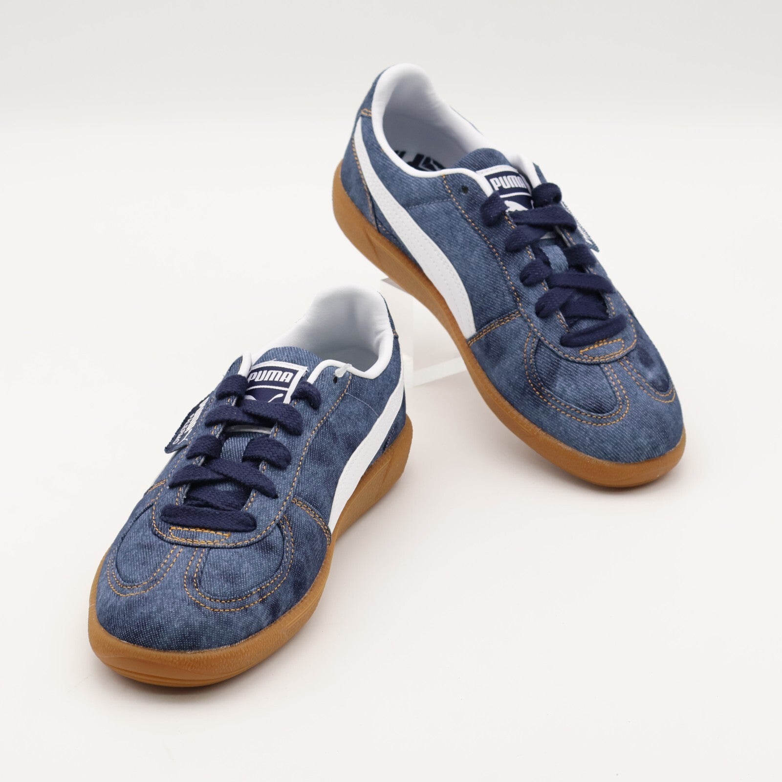 399990-01 atmos pink Puma Palermo Denim Puma Navy Puma White (Men's)
