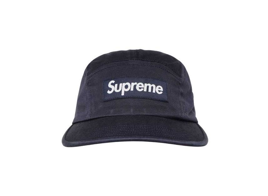 Supreme Washed Chino Twill Camp Cap Navy