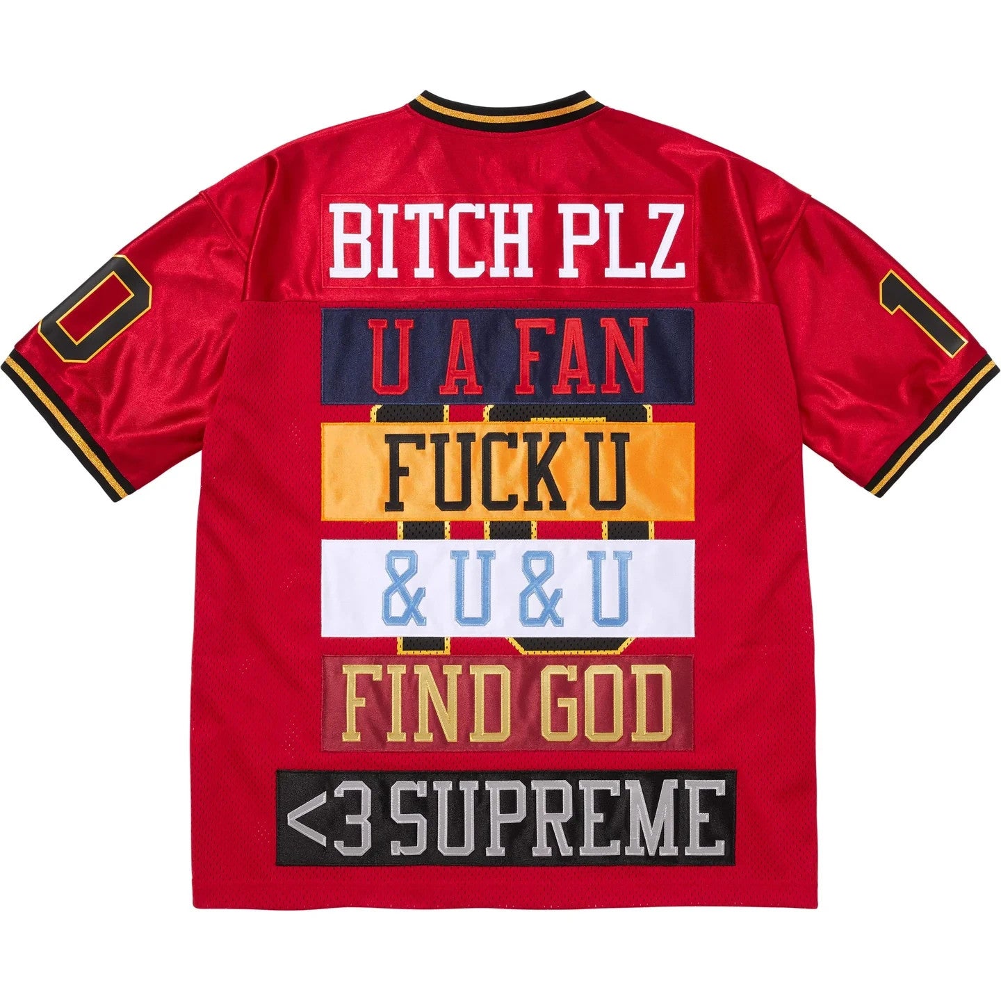 Supreme Find God Football Jersey Red
