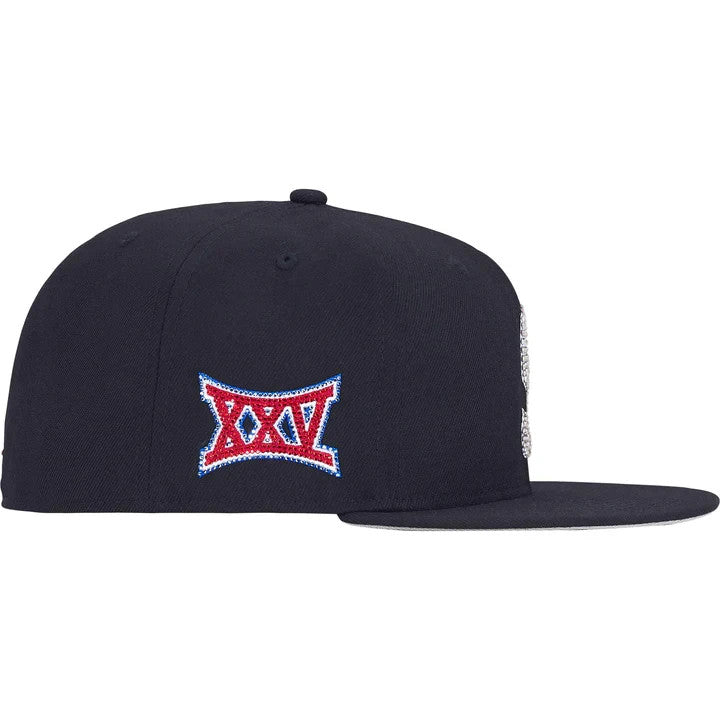 Supreme Swarovski S Logo New Era Navy