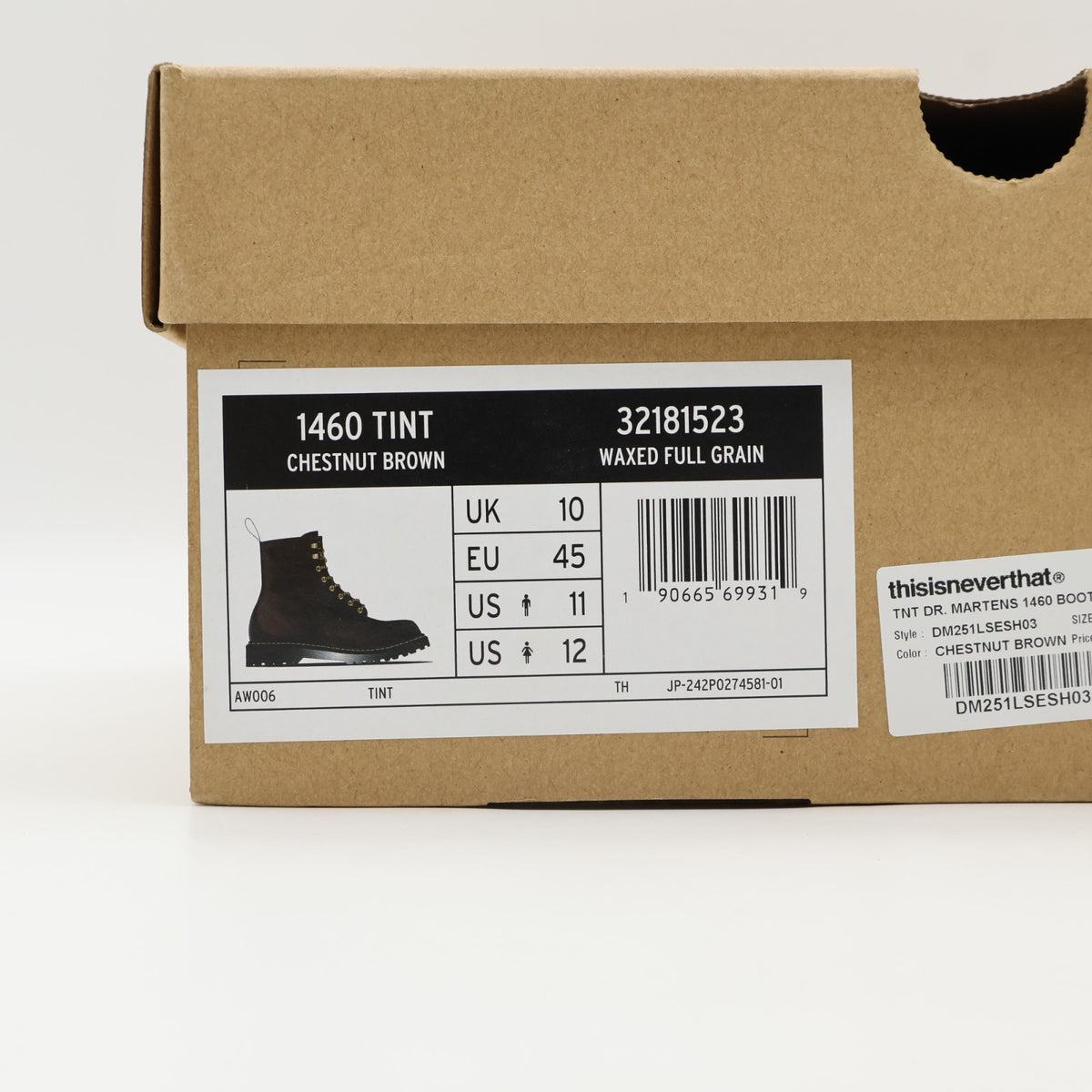 32181523 thisisneverthat Dr.Martens 1460 8 Hole Boots Chestnut Brown (Men's)