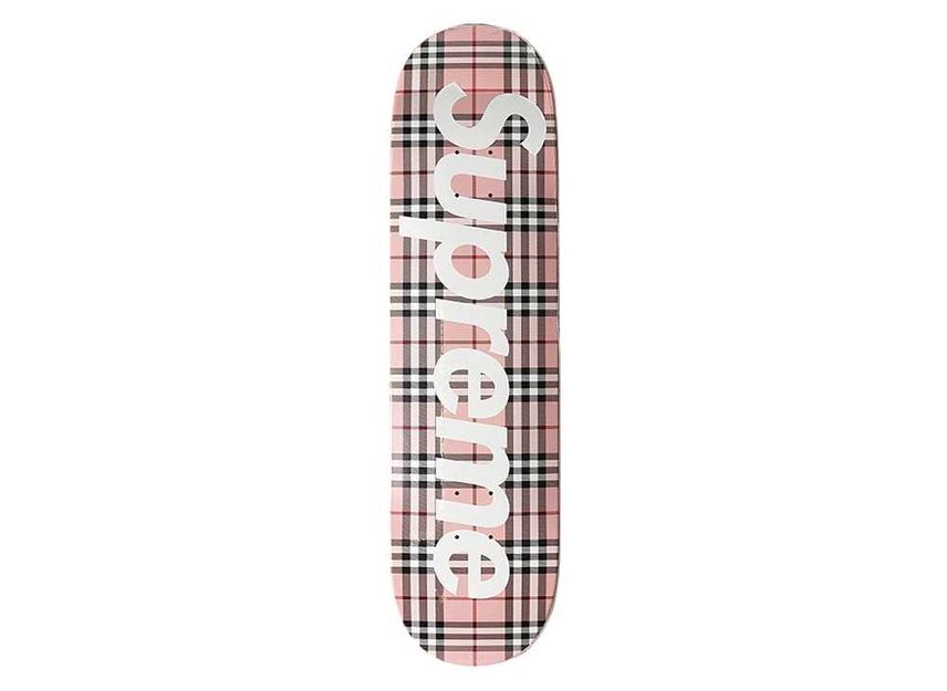 Supreme Burberry Skateboard Pink