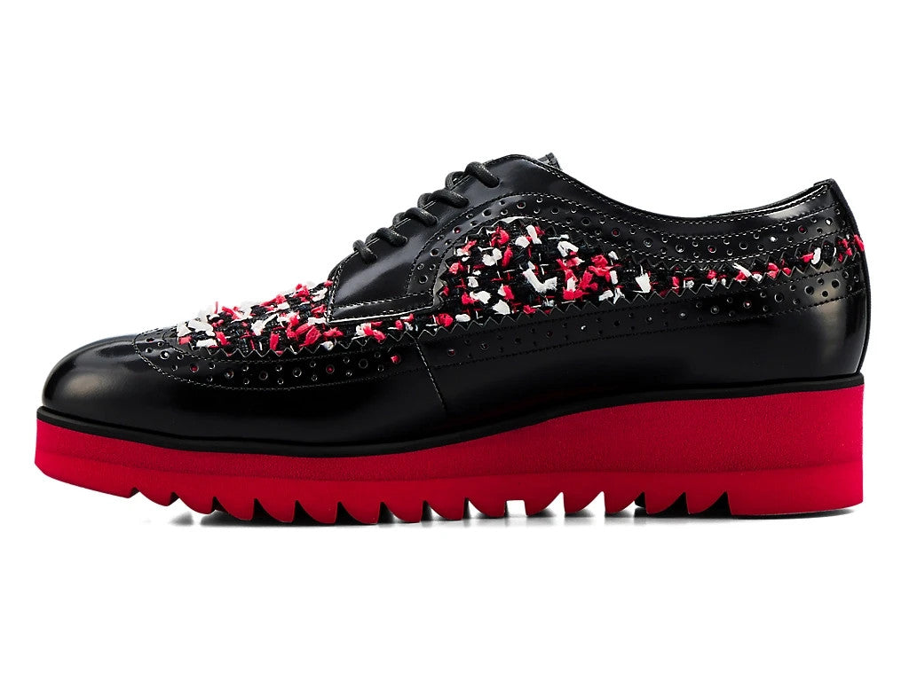 1182A679-002 Onitsuka Tiger Tiger Brogue Black Classic Red (Women's)