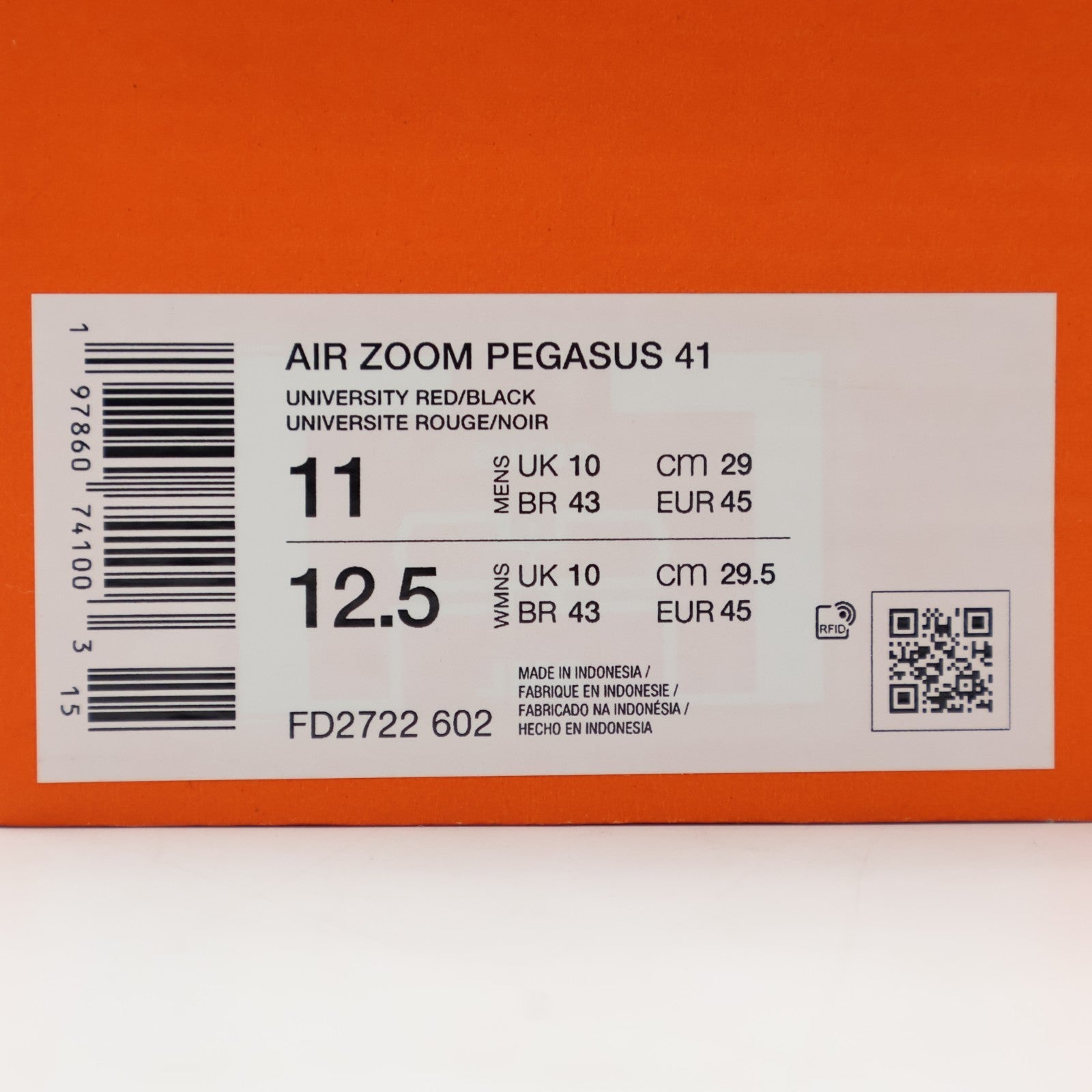 FD2722-602 Nike Pegasus 41 University Red Light Crimson Summit White (Men's)