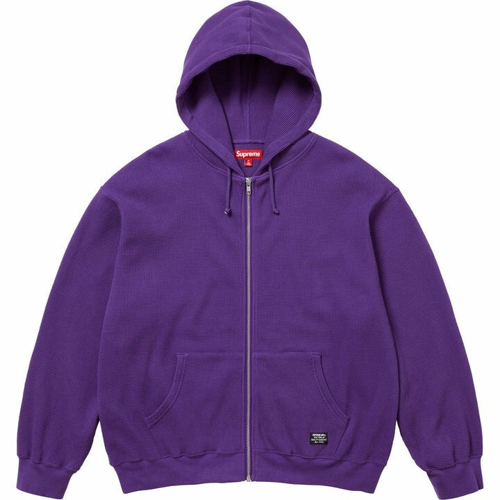 Supreme Hooded Zip Up Thermal Purple