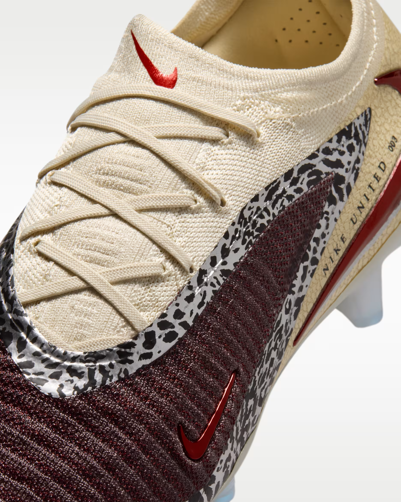 IO8444-661 Nike United Phantom 6 Low Elite Cleats "Burgundy Crush/Fossil (Men's)
