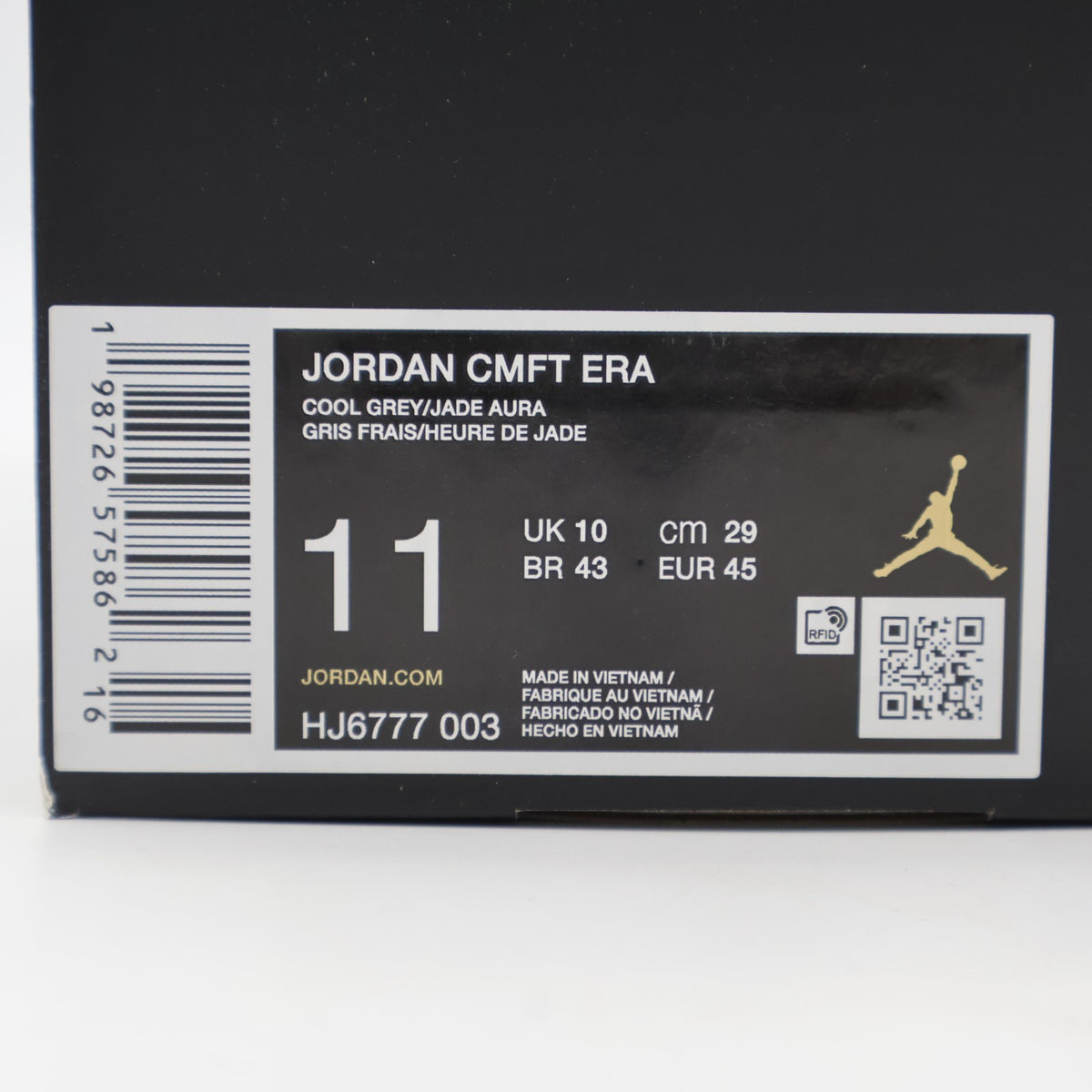 HJ6777-003 Nike Jordan CMFT Era Cool Grey Iris Whisper Anthracite Jade (Men's)