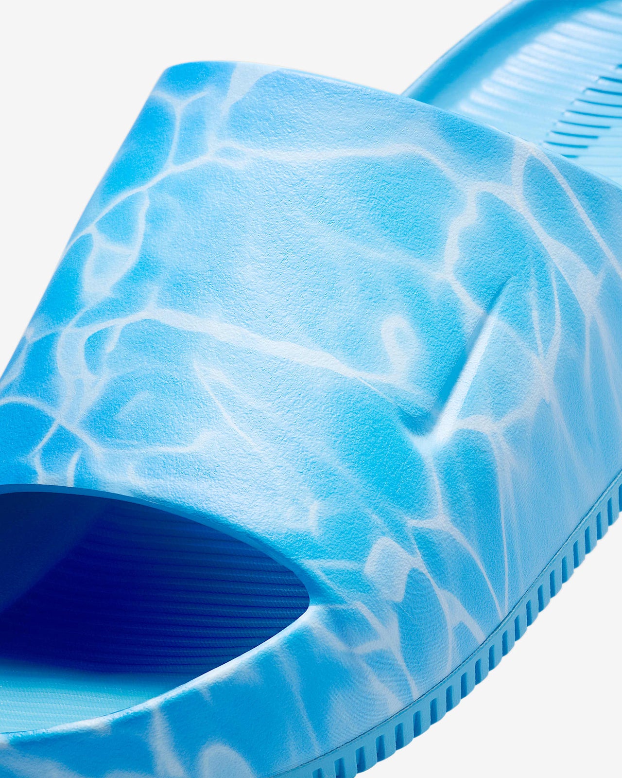 HQ1125-400 Nike Calm Printed Slide Coast Signal Blue Antarctica Coast (Men's)