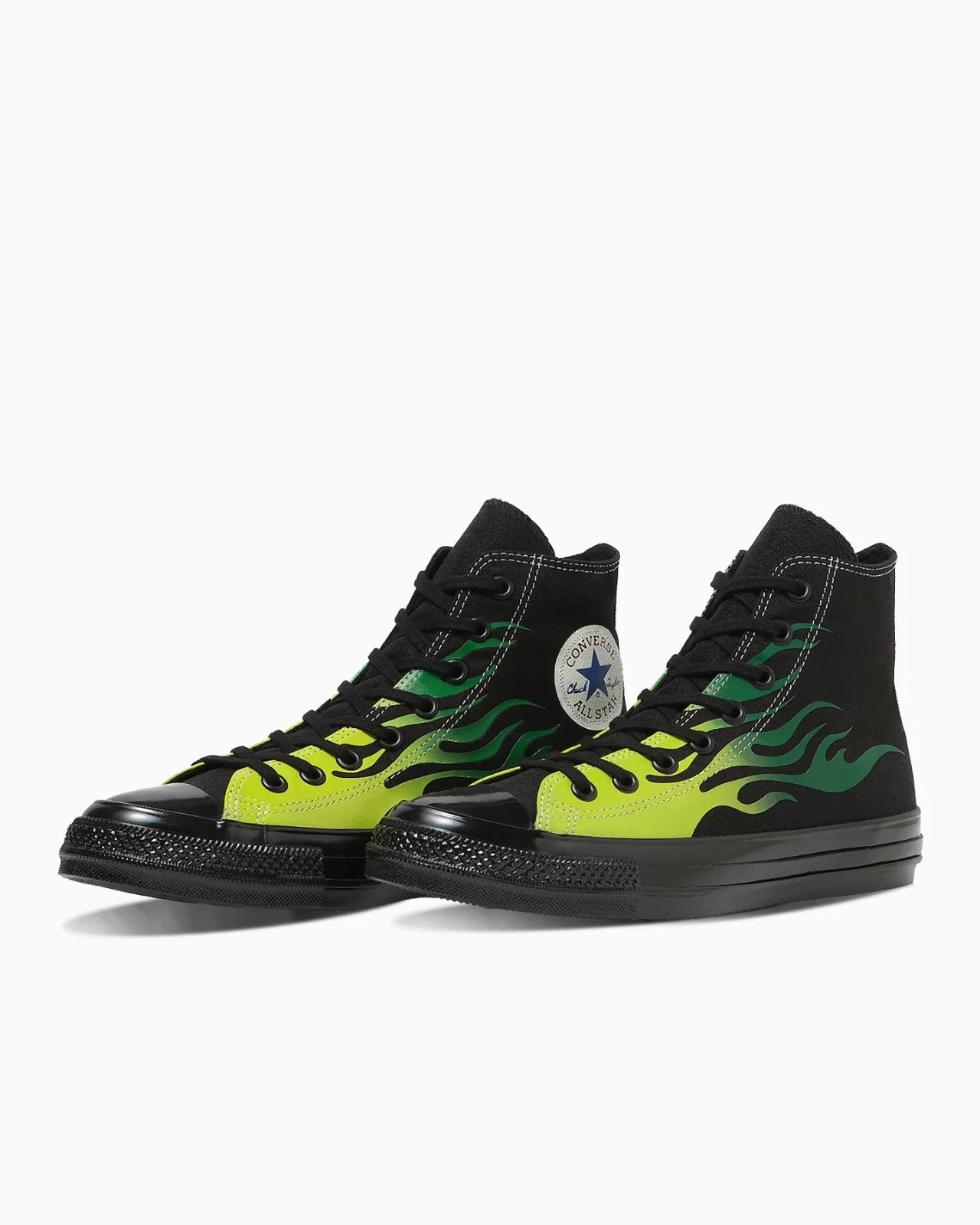 31317131 Converse All Star Aged IGNT Hi Black Green Flame (Men's)