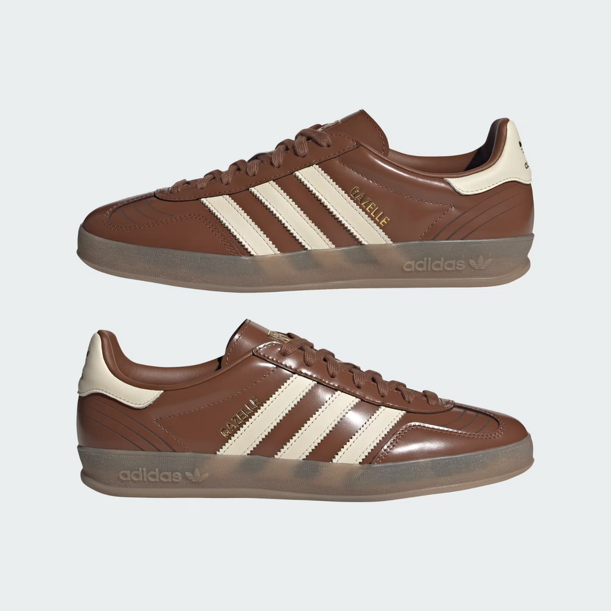 IH9680 Adidas Gazelle Indoor "Preloved Brown/Wonder White" (Men's)