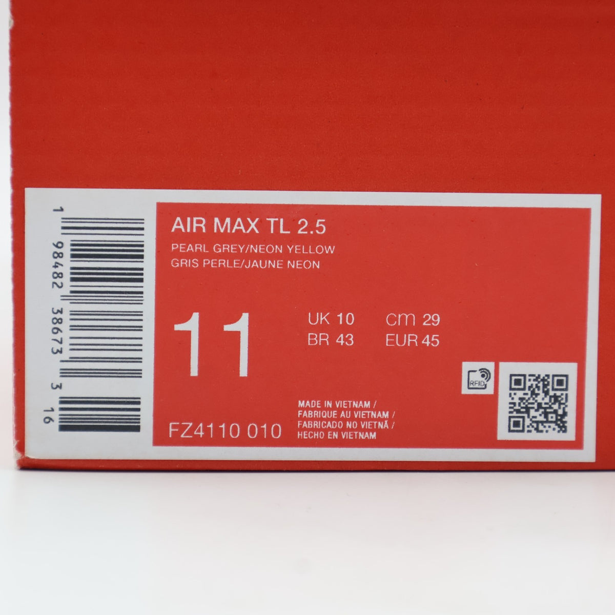 FZ4110-010 Nike Air Max TL 2.5 Pearl Grey Anthracite Light Graphite Neon (Men's)