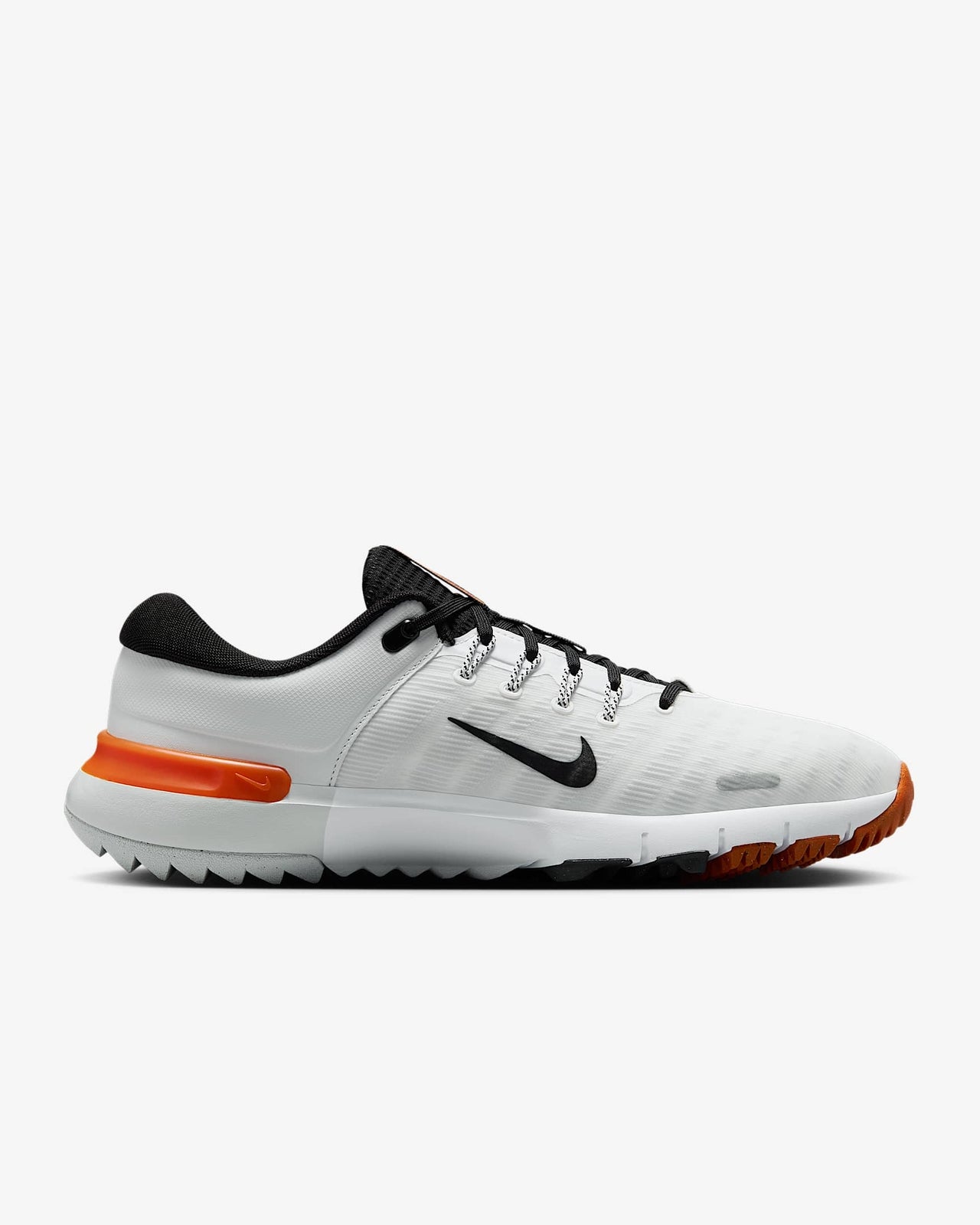 FN0332-103 Nike Free Golf Next Nature White Safety Orange Black (Men's)