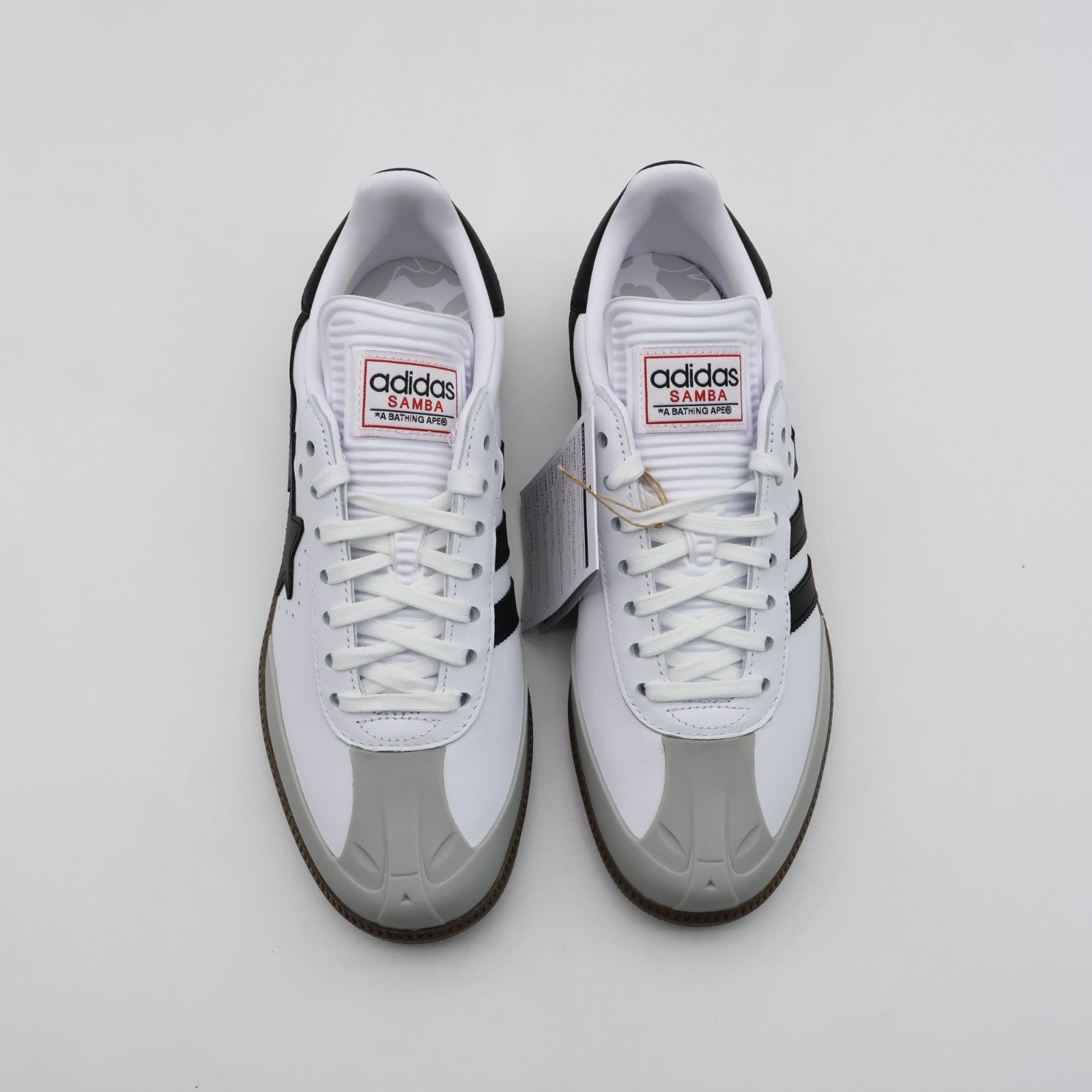 JR9245 A BATHING APE adidas Originals Samba Cloud White Core Black Gum (Men's)
