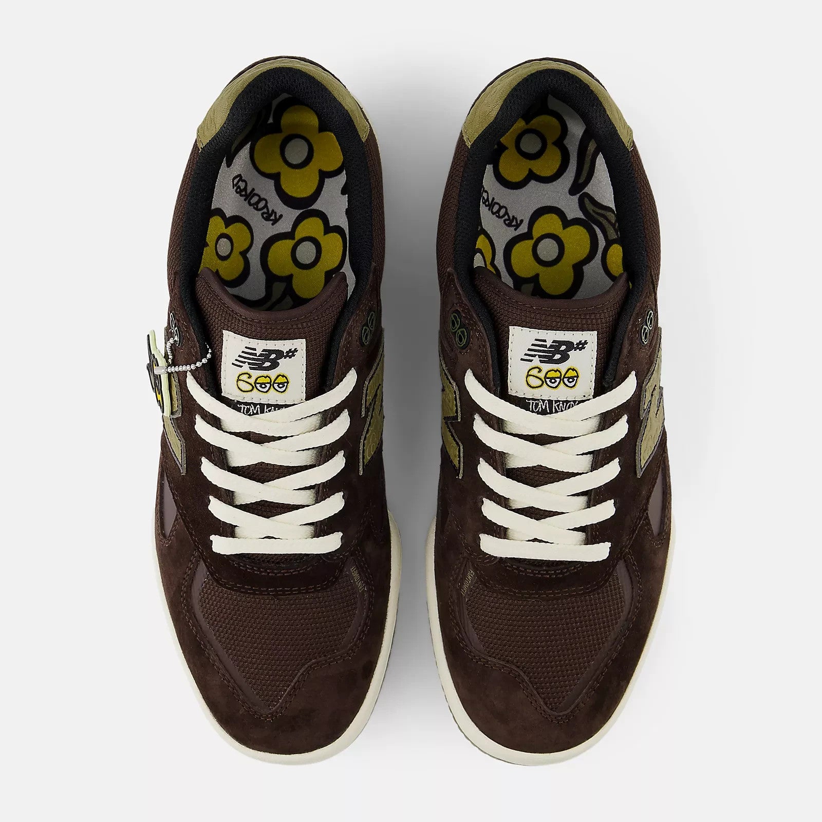 NM600KKD Krooked Skateboards New Balance Numeric 600 Chocolate Olive (Men's)