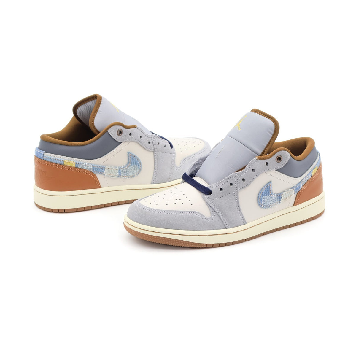 FZ5042-041 Nike Air Jordan 1 Low SE Phantom Amber Brown Star Blue Denim (Men's)