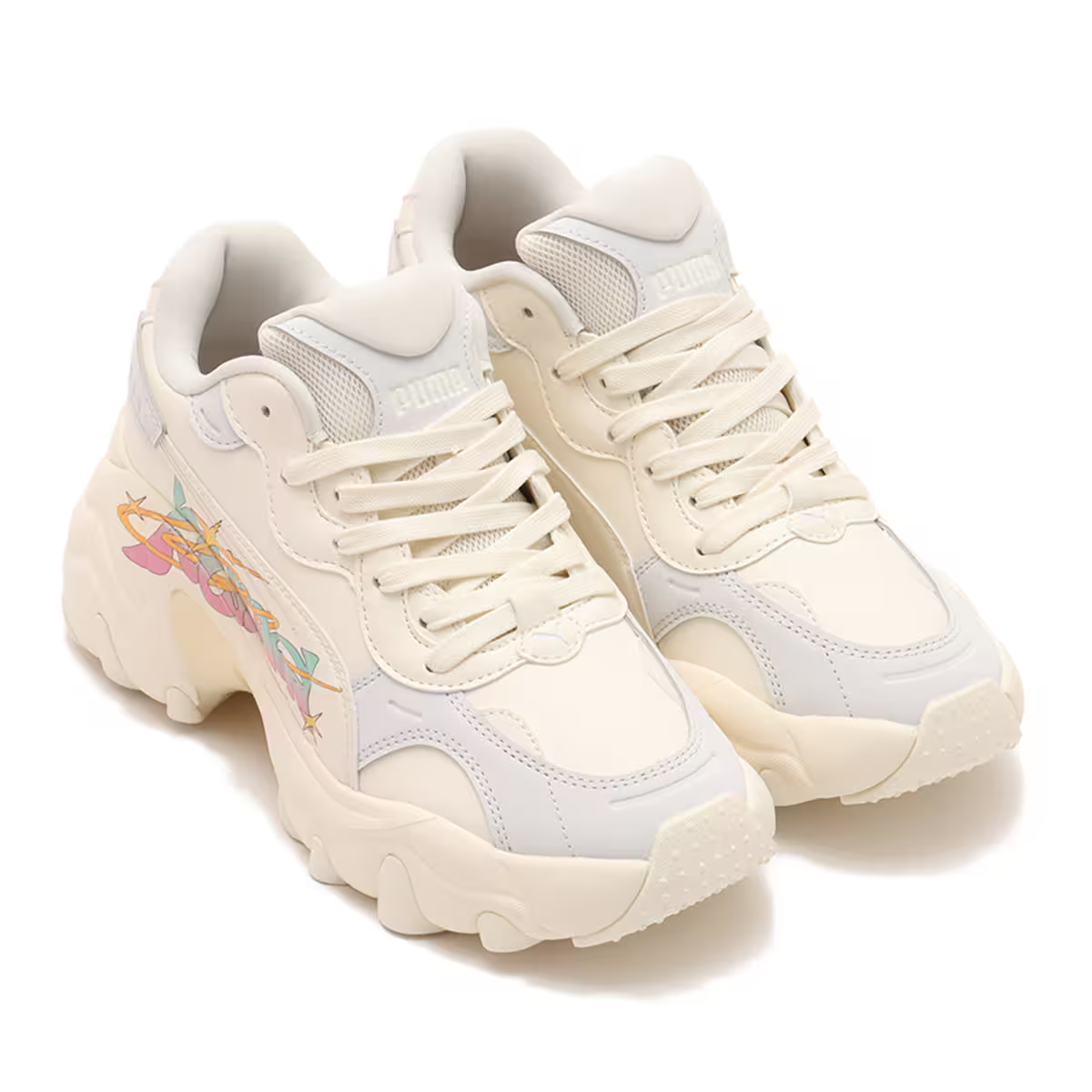 403240-01 atmos pink Exclusive Puma Pulsar Wedge Spacey Frosted Ivory (Women's )