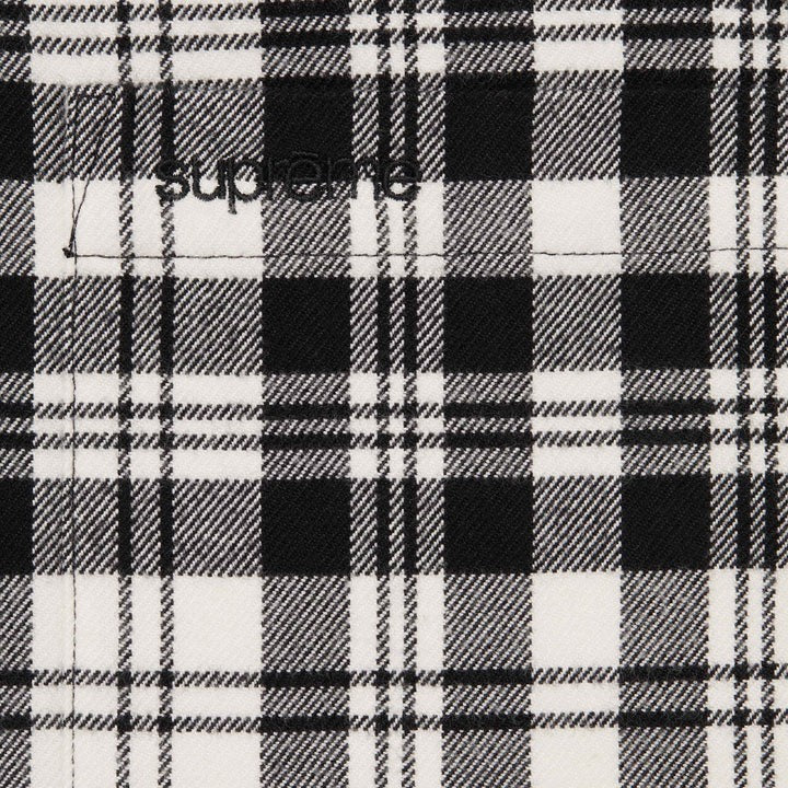 Supreme Plaid Flannel Shirt White