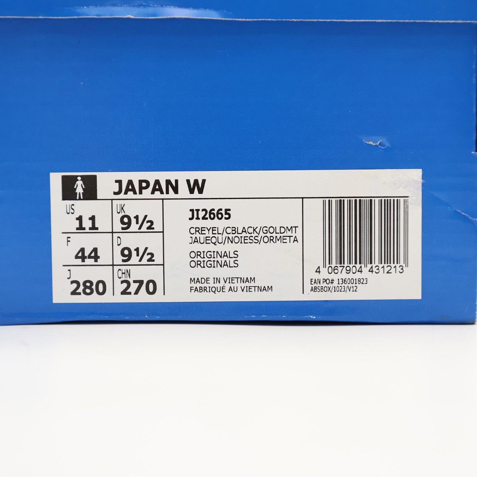 JI2665 adidas Originals Japan Core Yellow Core Black Gold Metallic (Women's)