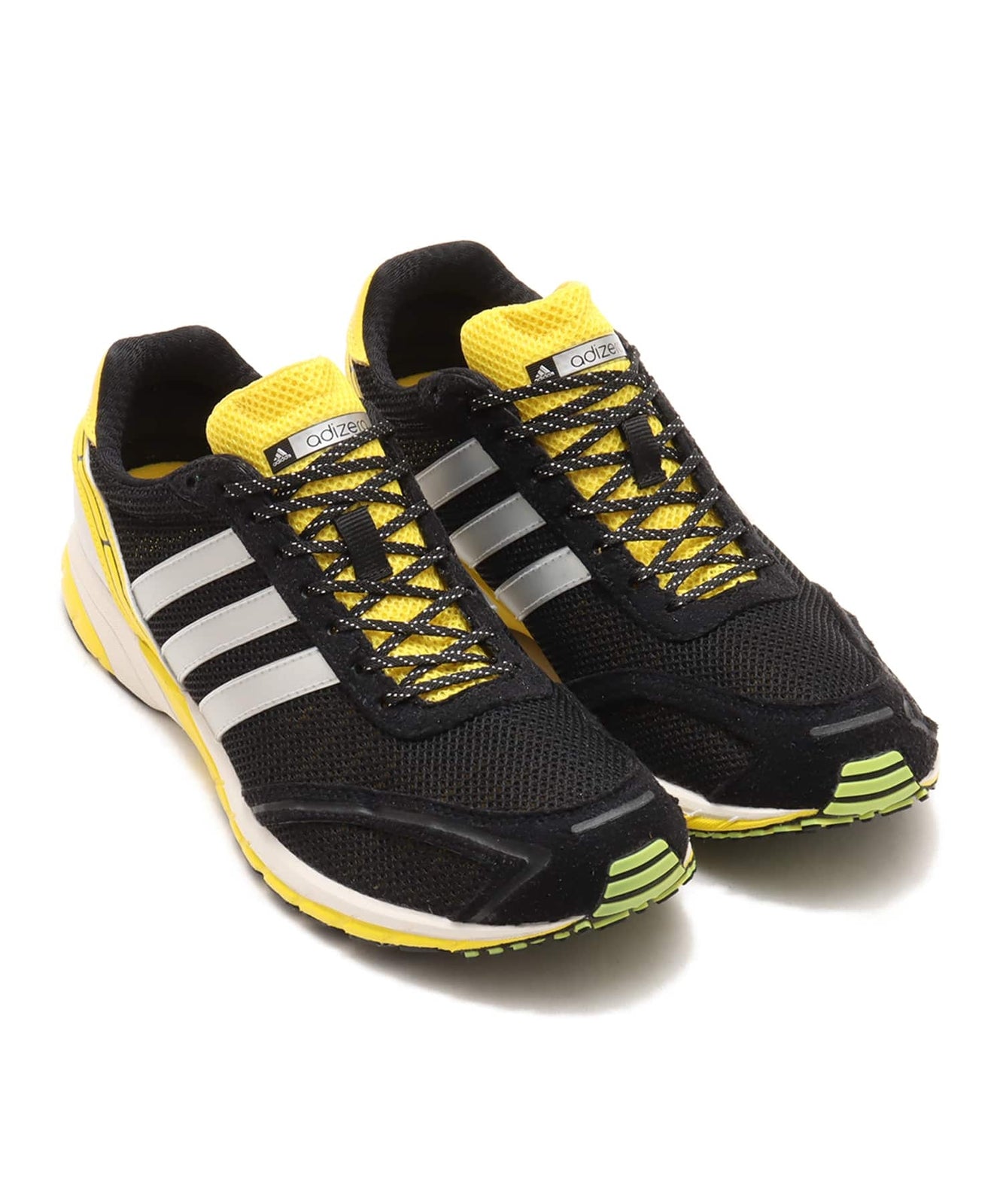 JP7635 adidas Adizero Adios OG Core Black Silver Metallic Yellow (Women's)