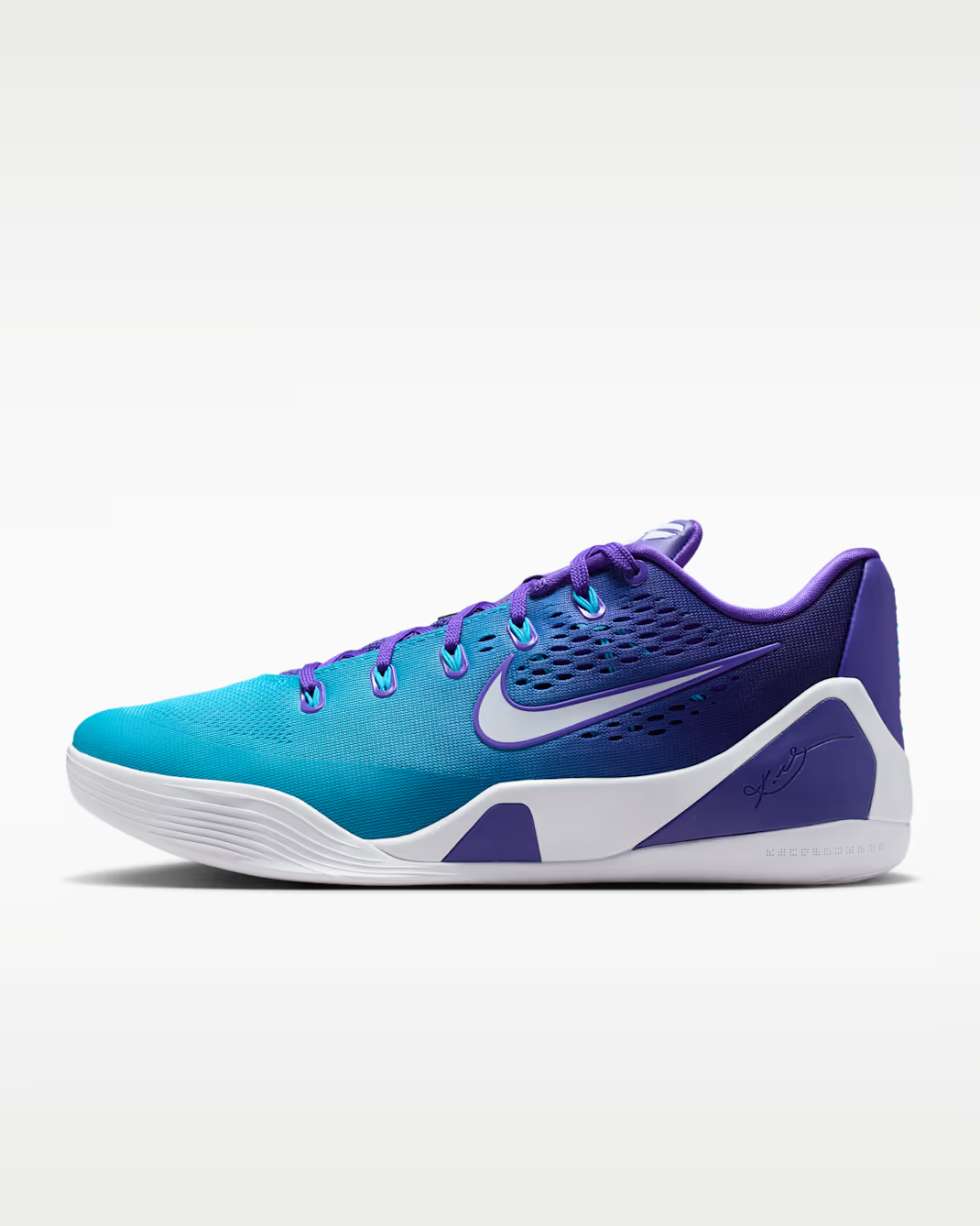 IM6119-500 Nike Kobe 9 Elite Low Protro Hornets (Men's)