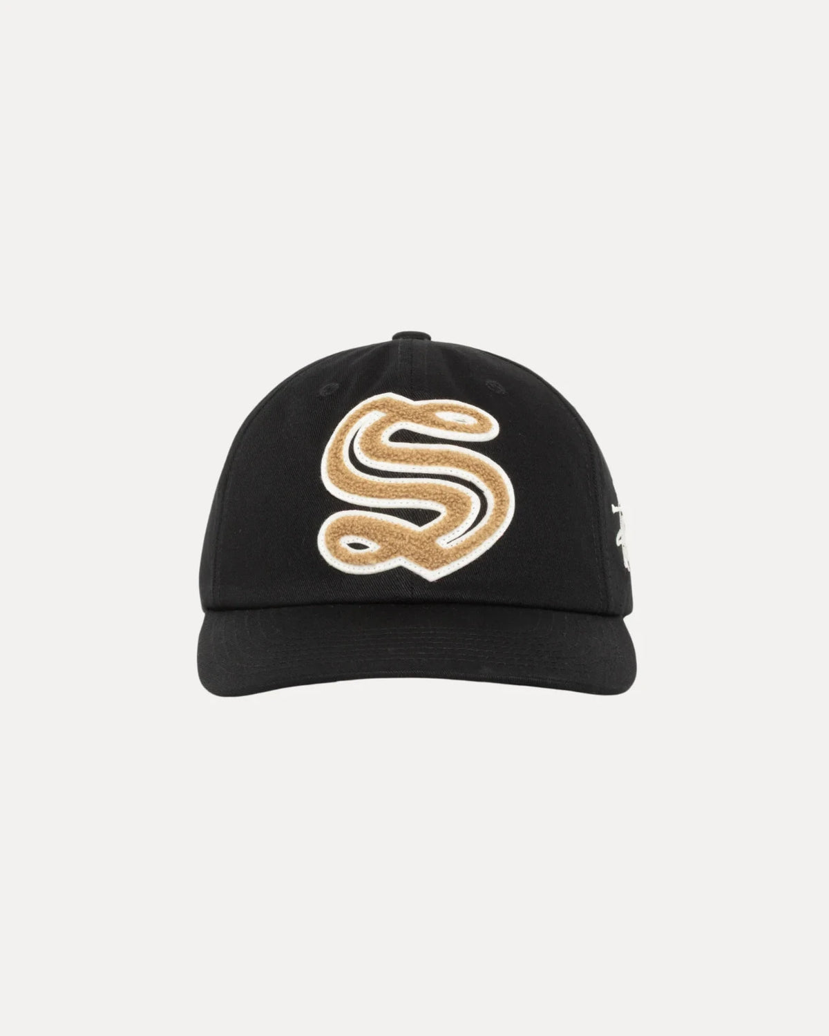 Stussy Mid-Depth Chenille S Snapback Black