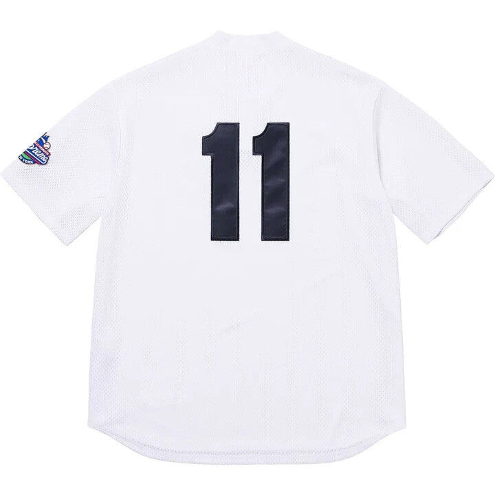 Supreme S Logo Baseball Henley White