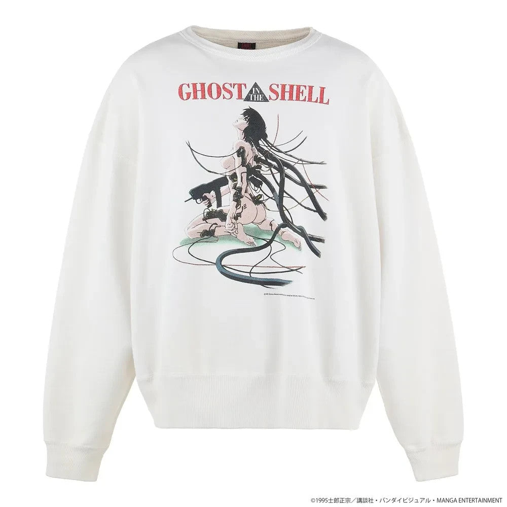SAINT Mxxxxxx x GHOST IN THE SHELL Crew Neck Sweat "White"