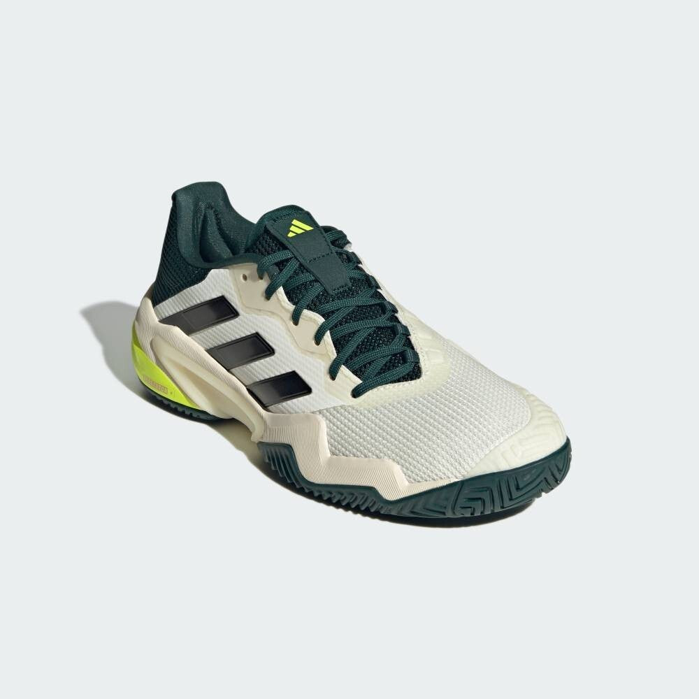 JH5129 adidas Barricade 13 Tennis Off White Core Black Powder Teal (Men's)