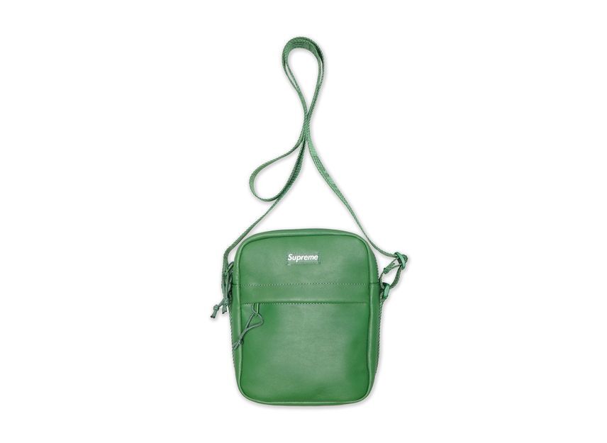 Supreme Leather Shoulder Bag Green (24FW)