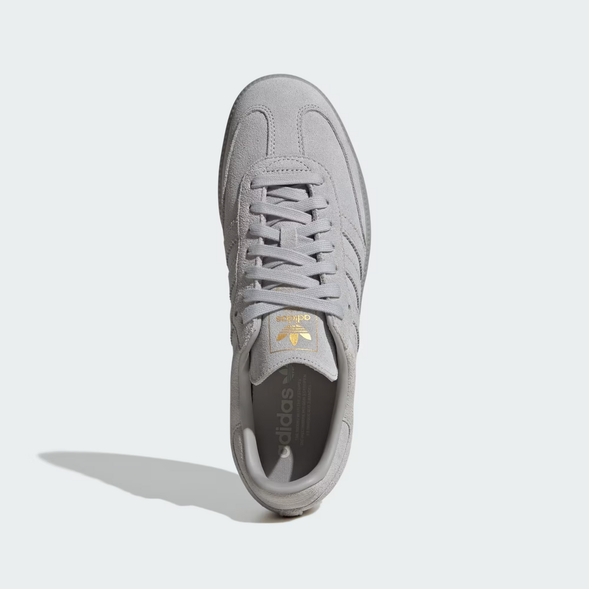 JR0888 adidas Originals Samba OG Grey Two Crystal White Gold Metallic (Men's)