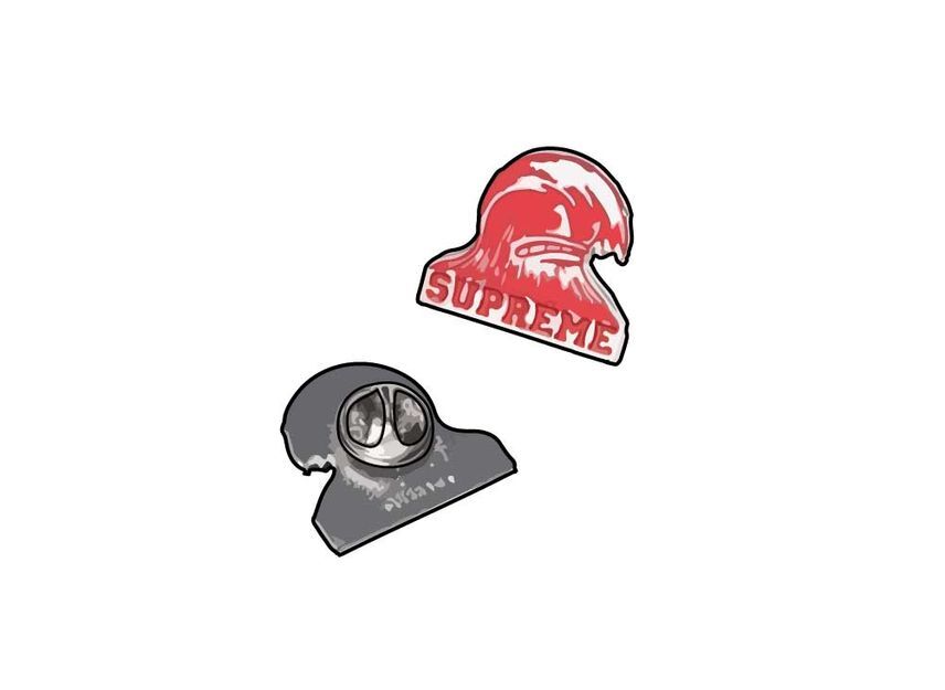 Supreme Wave Pin Red