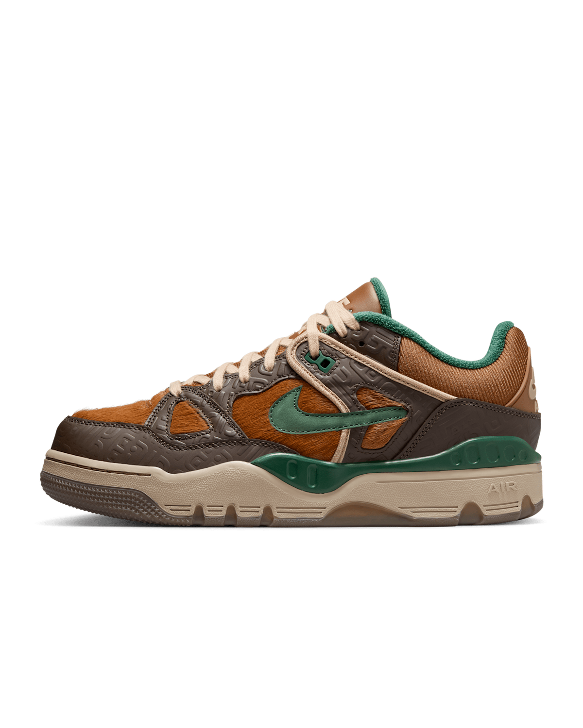 HQ7533-201 NIGO Nike Air Force 3 Low Baroque Brown Pecan Heel Logo OGIN (Men's)