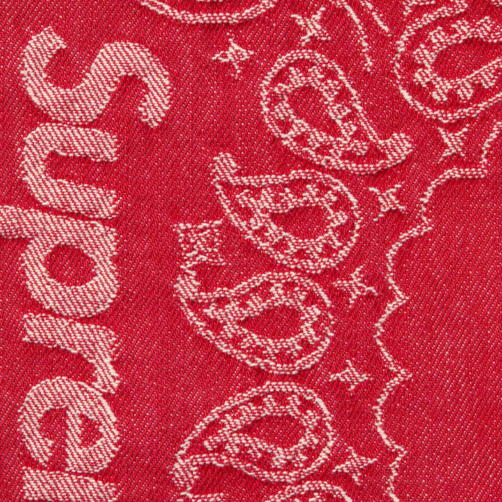 Supreme Bandana Jacquard Baggy Jean Red