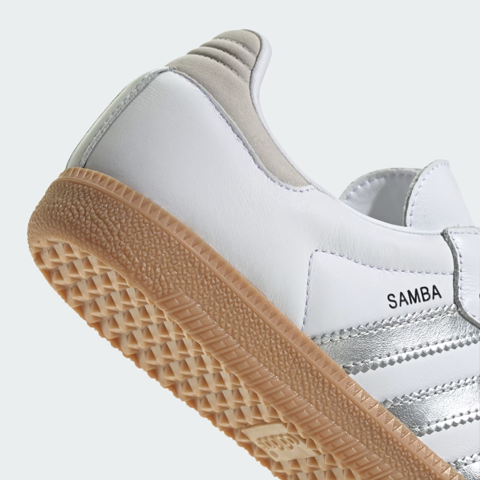 JI2725 adidas Originals Samba OG Cloud White Silver Metallic Grey One (Women's)