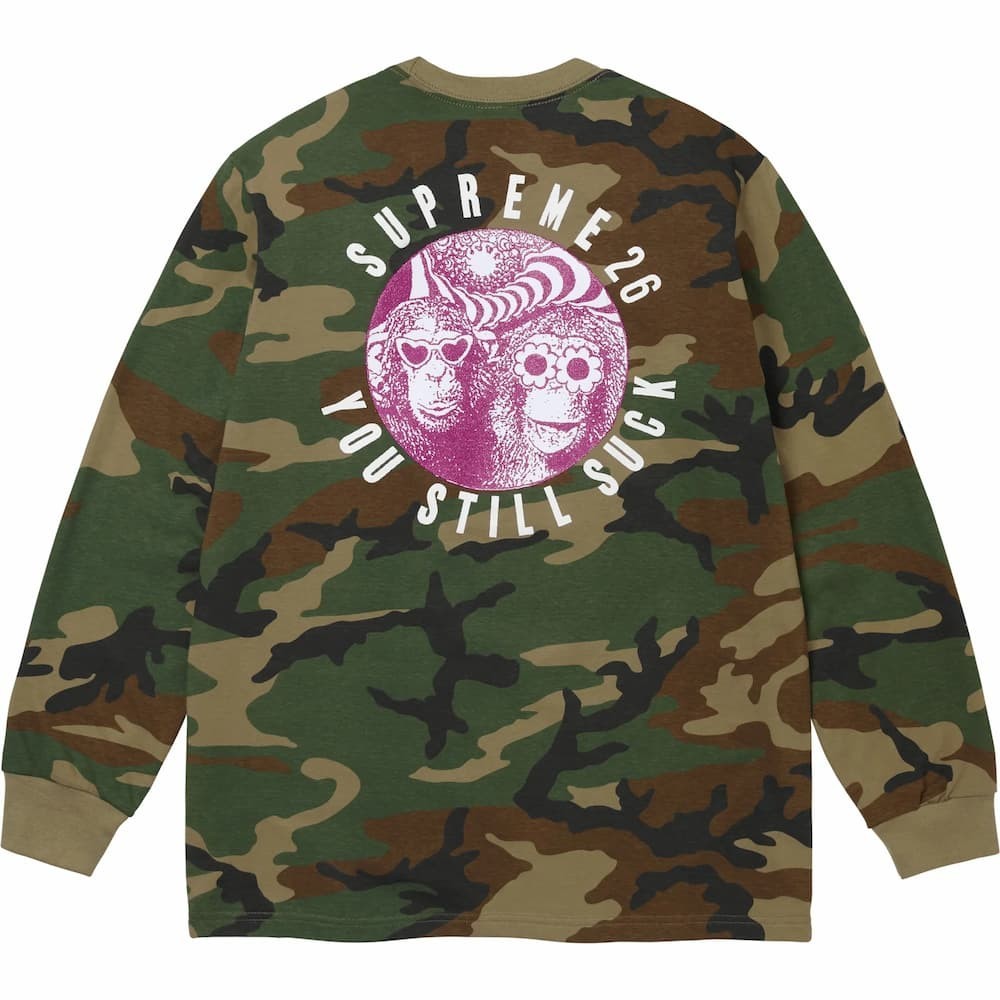Supreme You Still S**k L/S Tee Woodland Camo