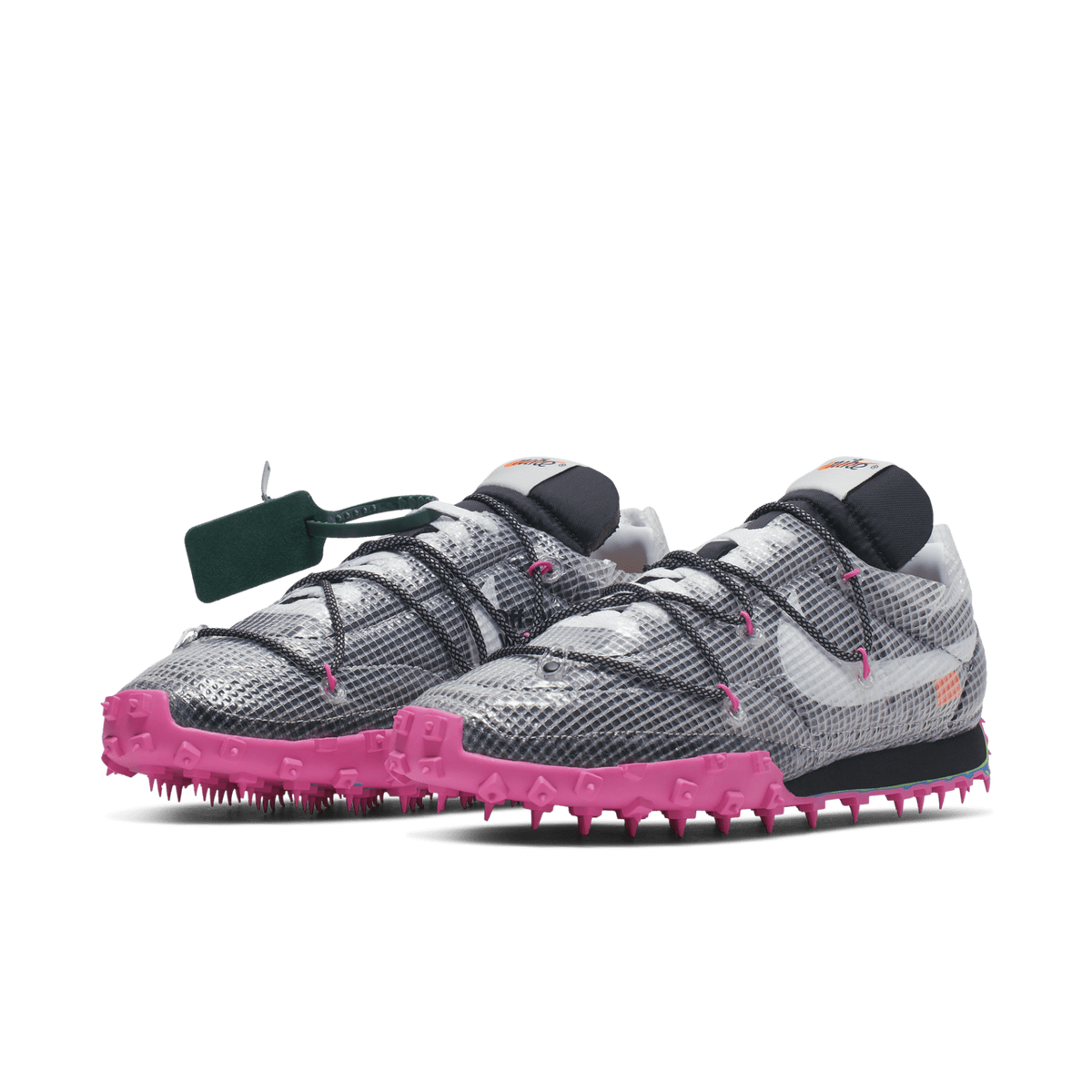 CD8180-001 Off-WhiteÃNike Waffle Racer Vivid Black (Women's)