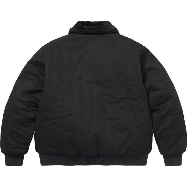 Supreme Dickies Reversible Quilted Faux Fur Work Jacket Black