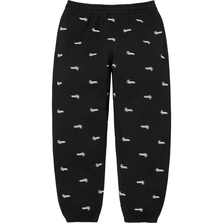 Supreme Repeat Script Sweatpant Black