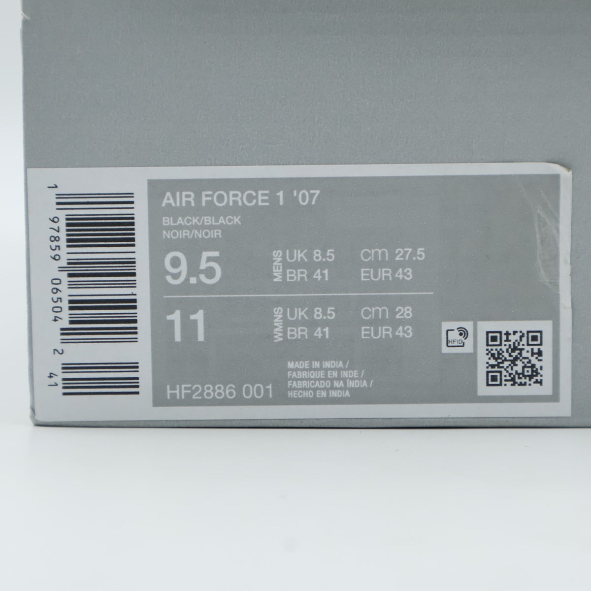 HF2886-001 Nike Air Force 1 Low Carbon Fiber (Men's)