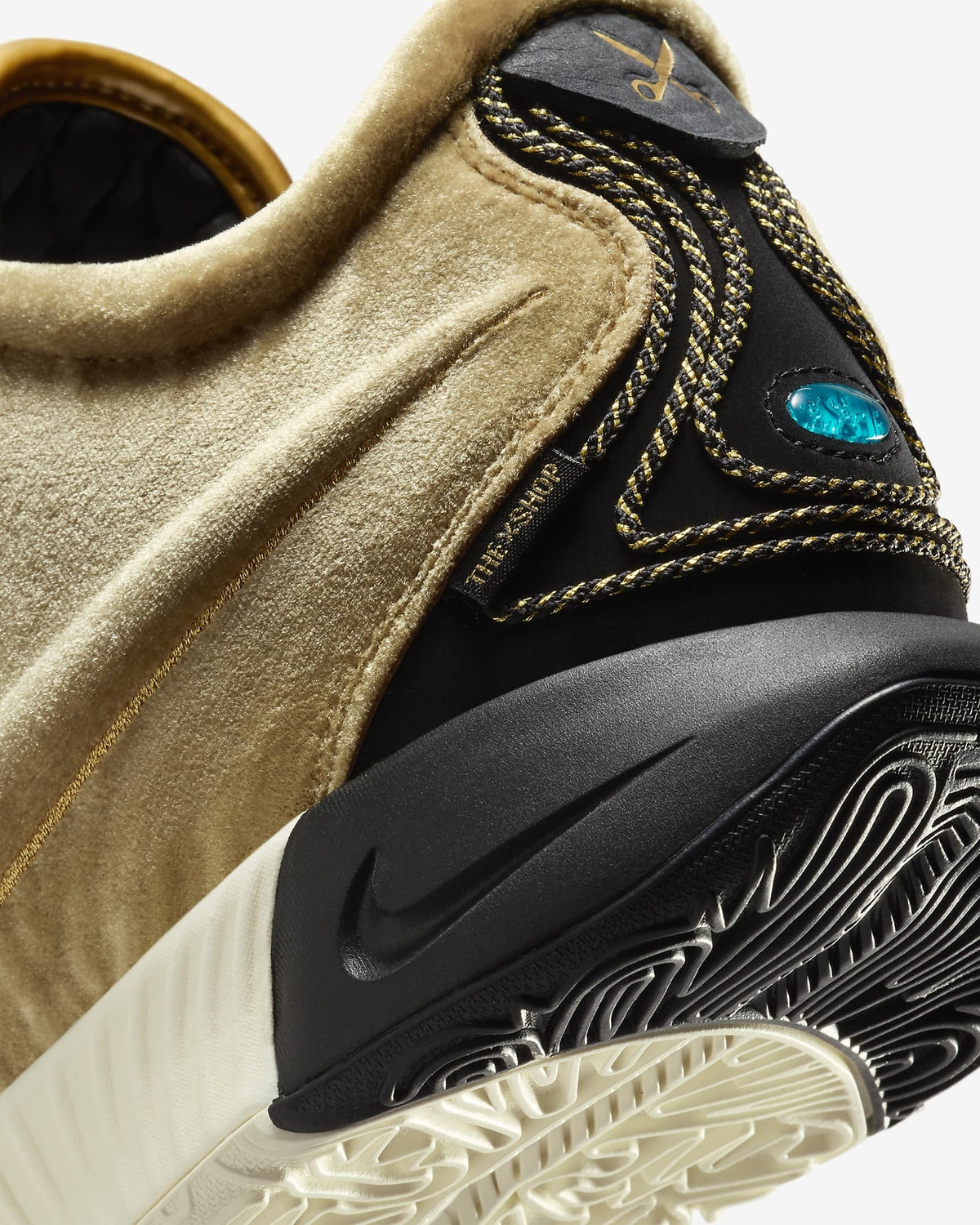 FZ7884-700 Nike LeBron 21 Metallic Gold Coconut Milk Aquamarine Black (Men's)