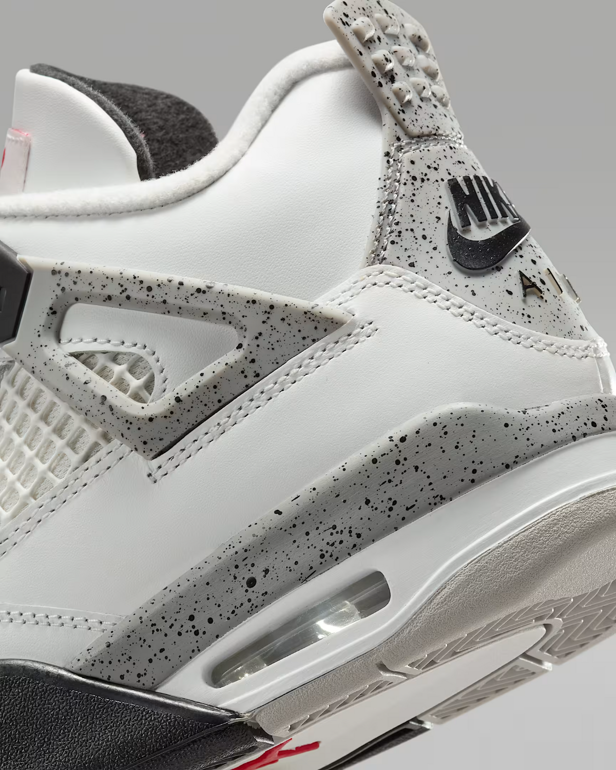 IB4171-100 Nike GS Air Jordan 4 Retro White Cement