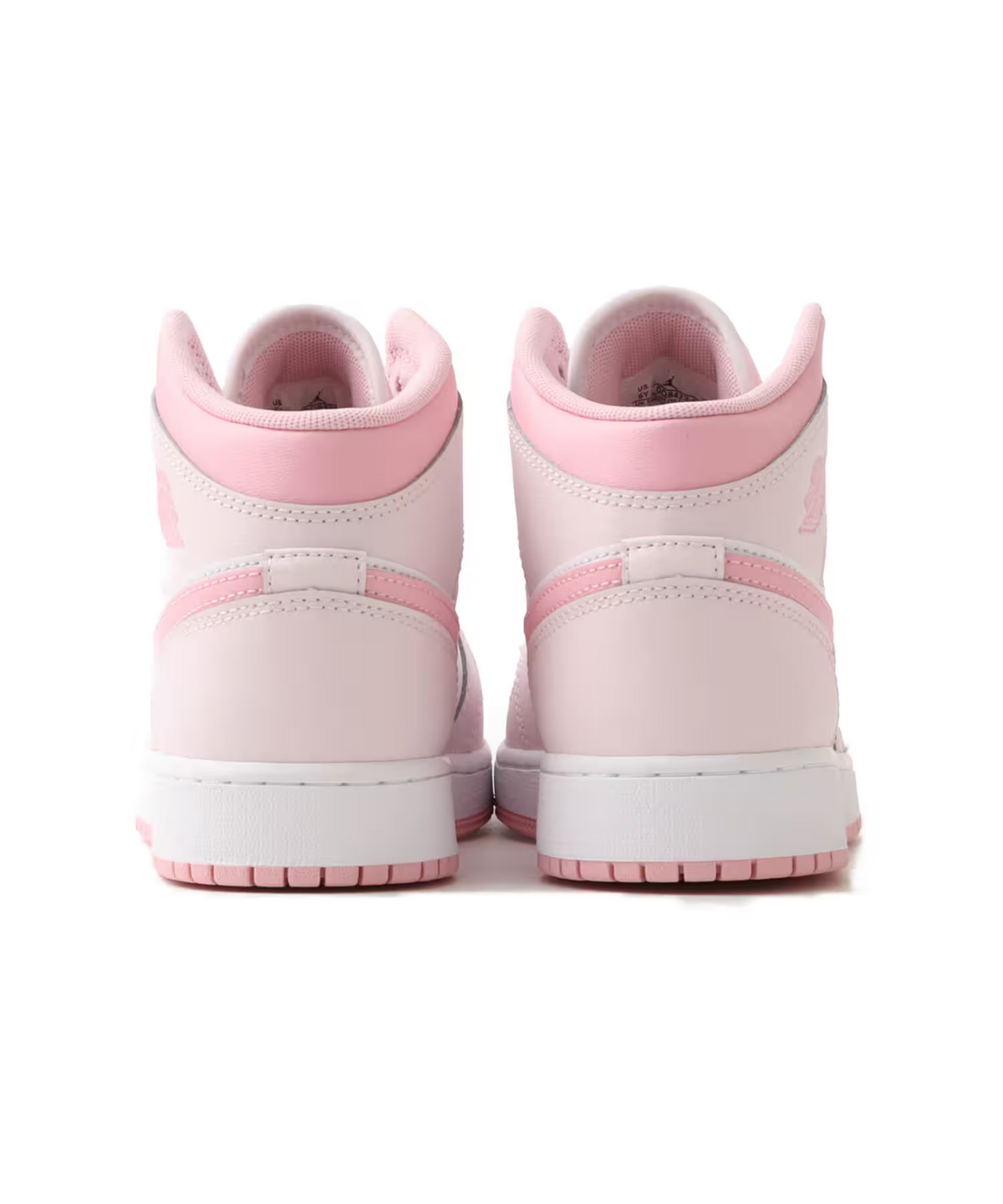 DQ8423-600 Nike GS Air Jordan 1 Mid Pearl Pink White Medium Soft Pink