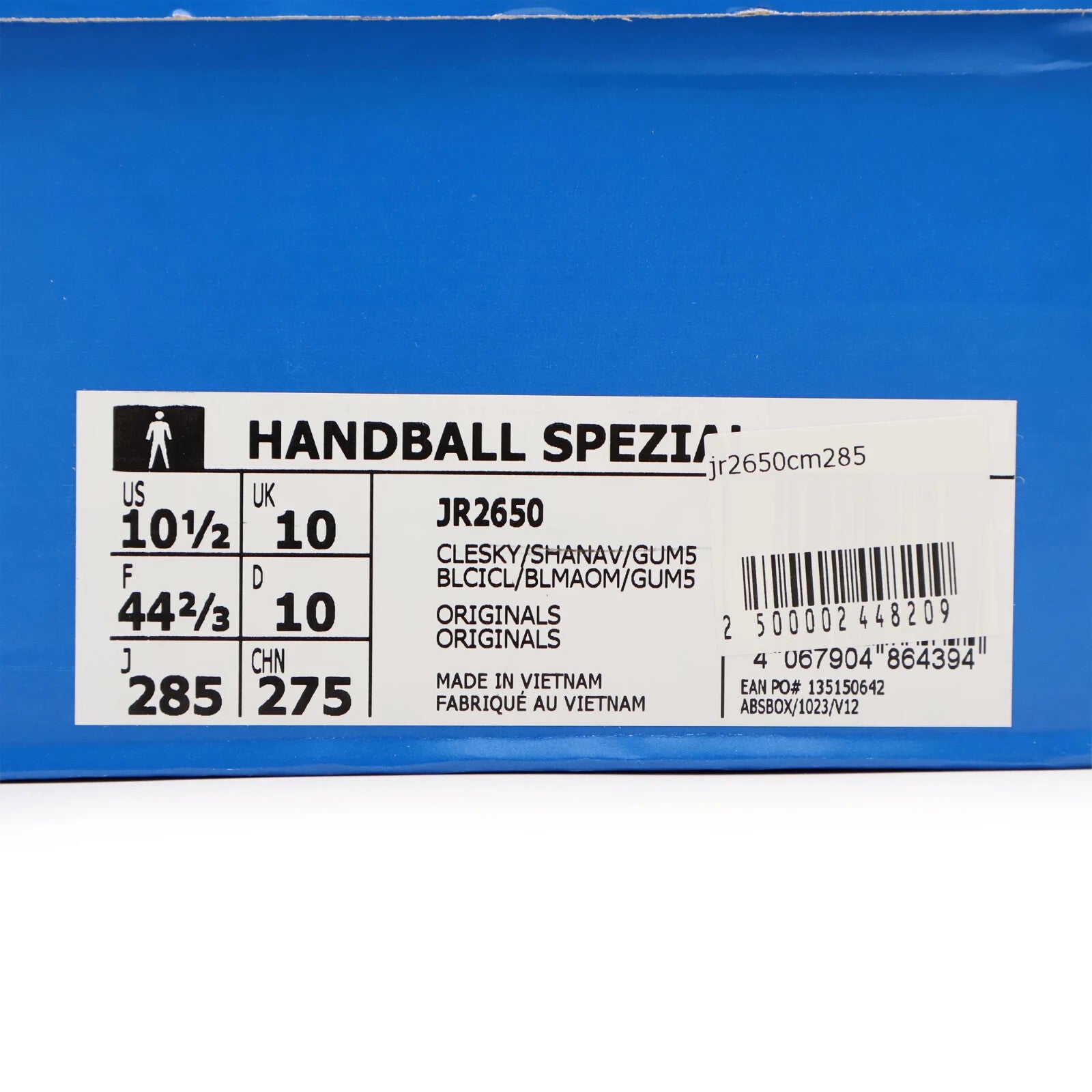 JR2650 adidas Originals Handball Spezial Clear Sky Shadow Navy Gum (Men's)