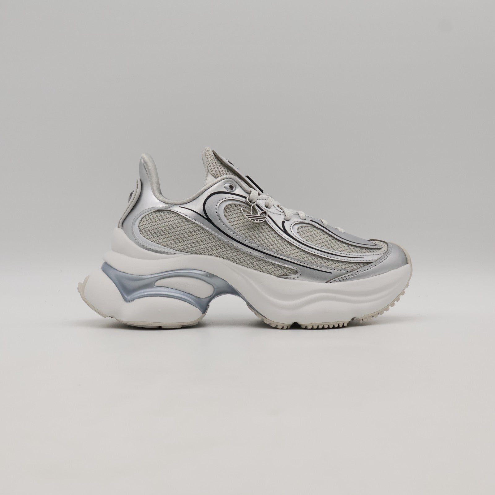 KI0557 adidas Originals Ozvenuz Silver Metallic Grey One Crystal White (Women's)