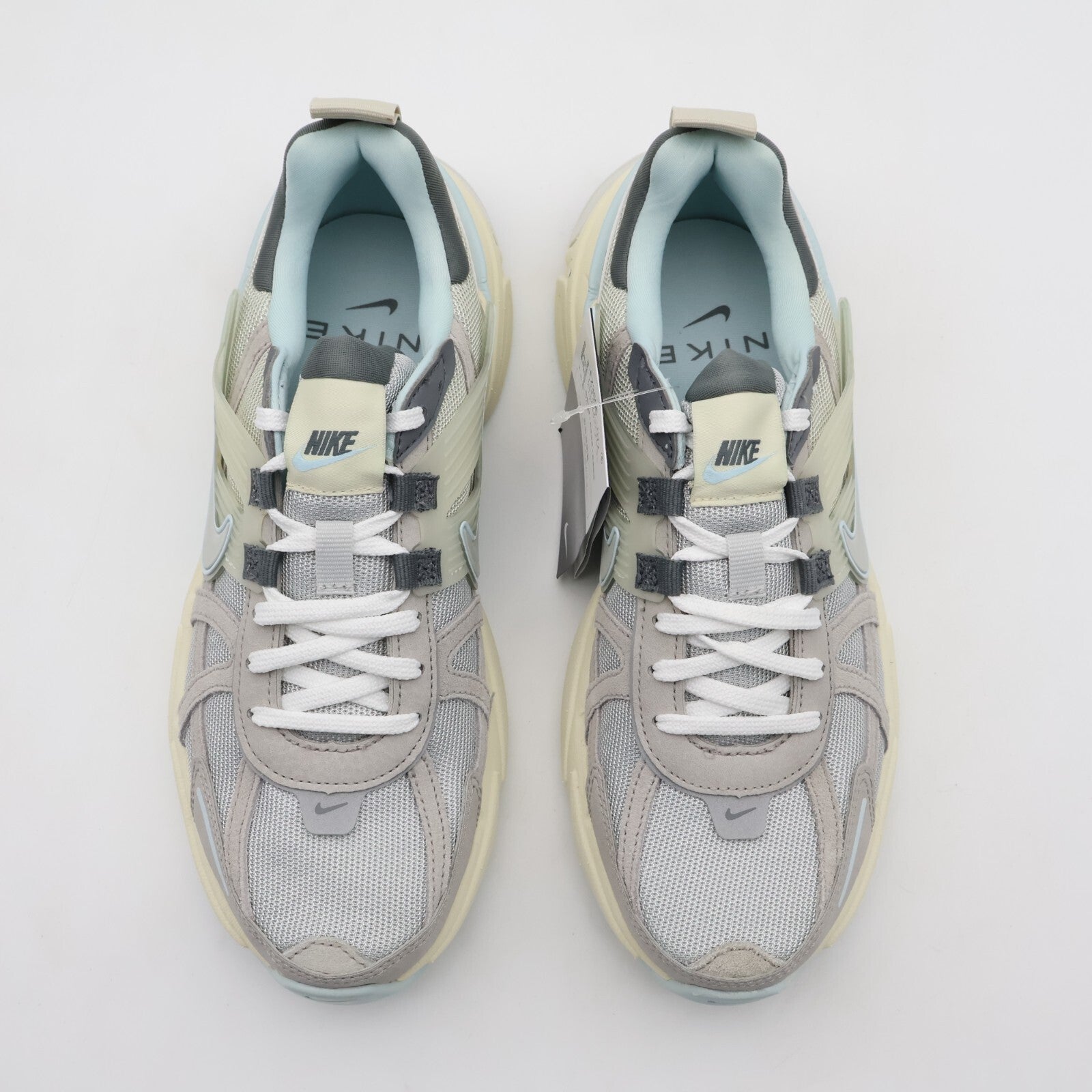 FZ3596-072 Nike V2K Run Light Bone Light Iron Ore Smoke Grey Metallic (Women's)