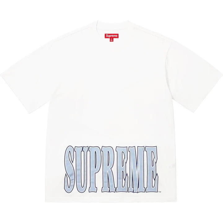 Supreme Cracked Stretch S/S Top White