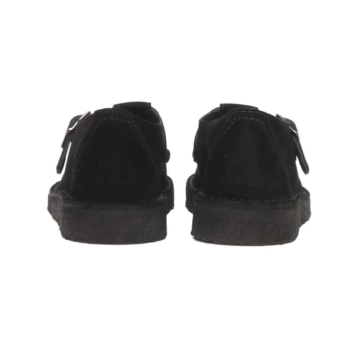 26182844 Clarks Nomad T Bar Black Suede ( Men's )