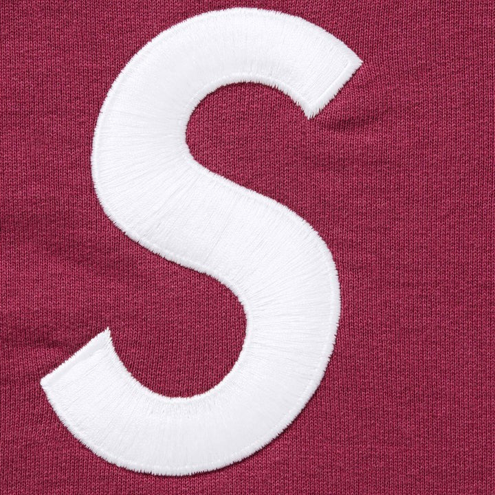 Supreme S Logo Zip Up Hooded Sweatshirt (25FW) Raspberry