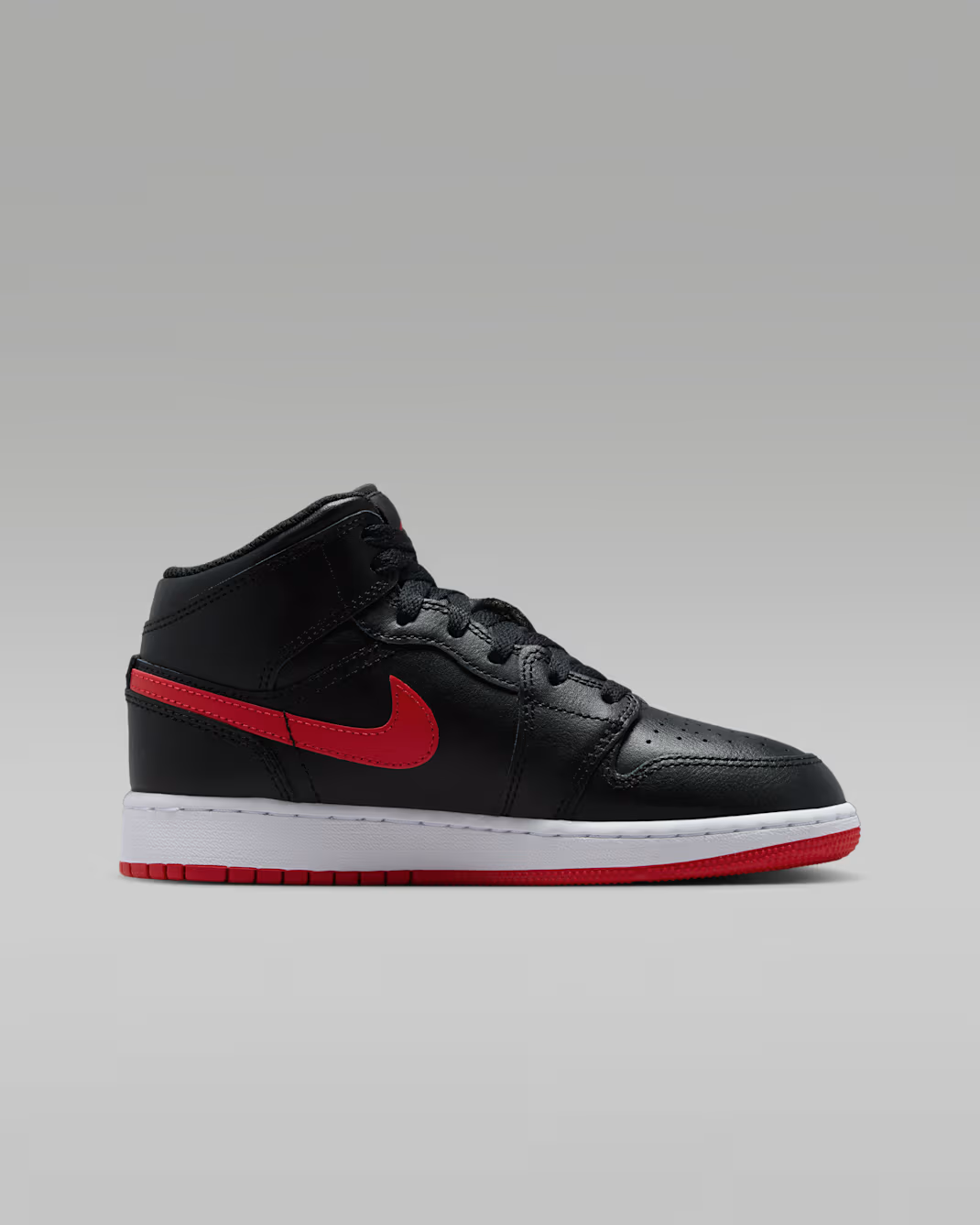 DQ8423-005 Nike GS Air Jordan 1 Mid "Black/White"